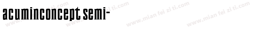 acuminconcept semi字体转换